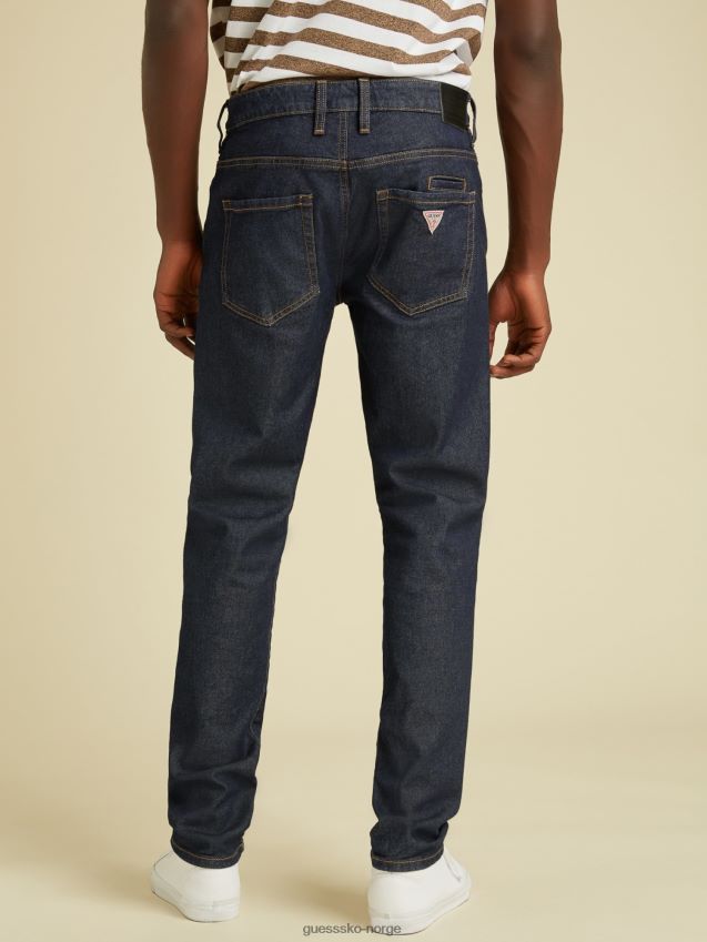 Guess mørkeblå slim denimbukse mørke blå menn F0LJ801105