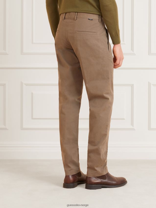 Guess marciano bukse med normal passform brun brun menn F0LJ801341