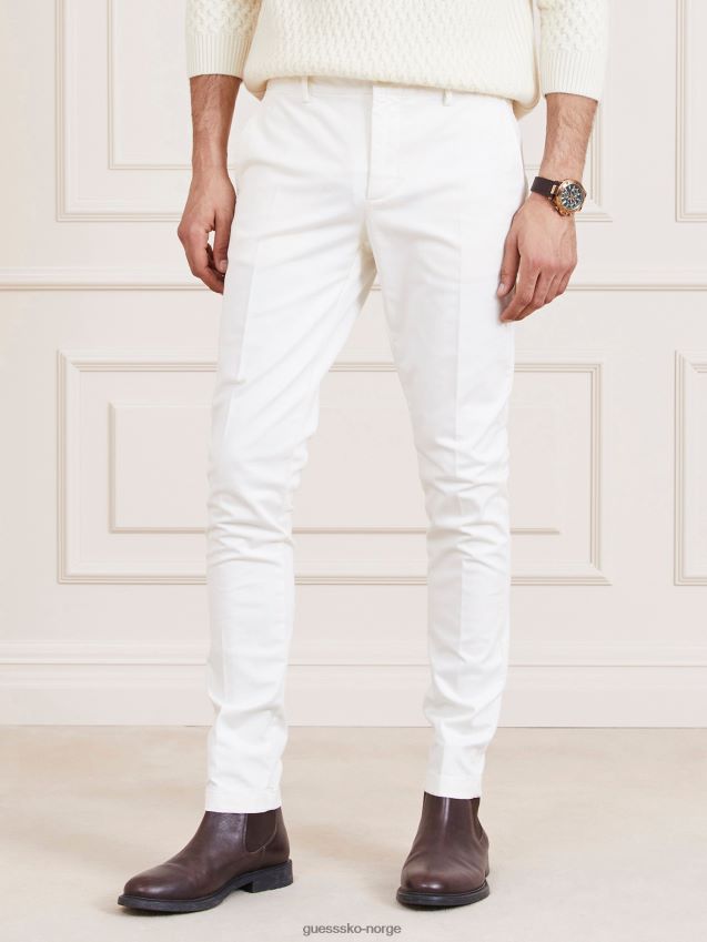 Guess marciano bukse med normal passform hvit hvit menn F0LJ80107
