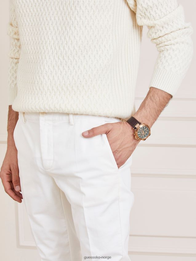 Guess marciano bukse med normal passform hvit hvit menn F0LJ80107