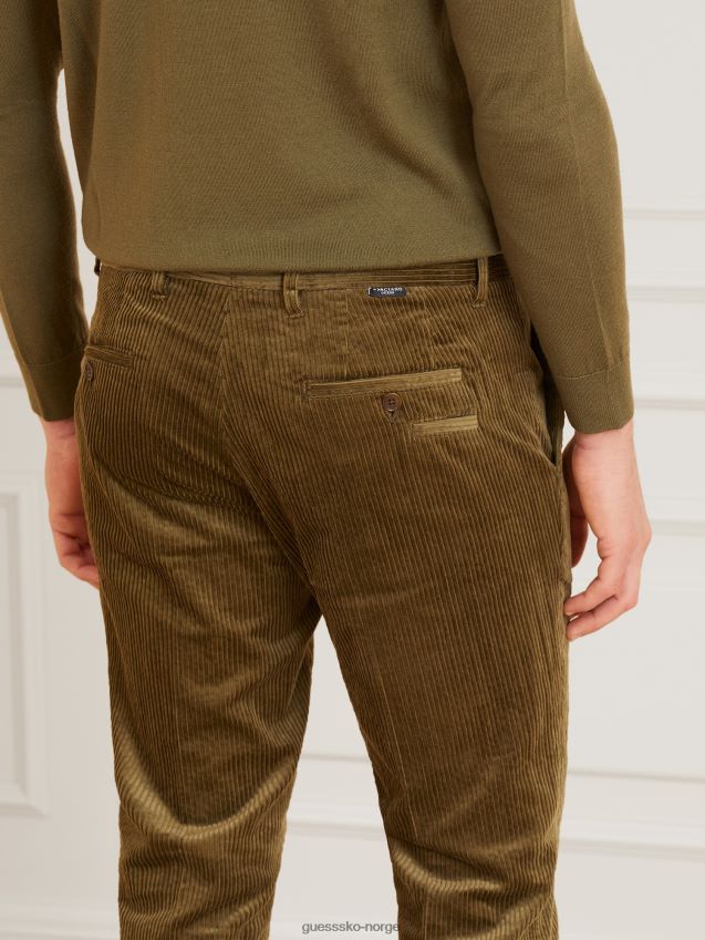 Guess marciano cordfløyelbukse grønn grønn menn F0LJ801548