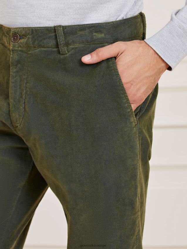 Guess marciano slim fit bukse grønn grønn menn F0LJ80341