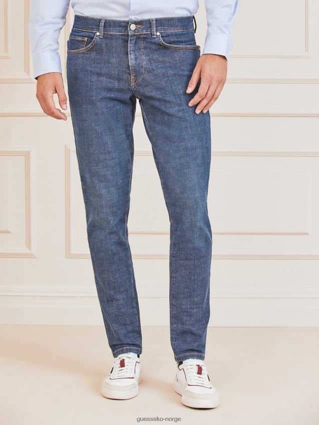 Guess marciano slim fit denimbukse blå blå menn F0LJ80382