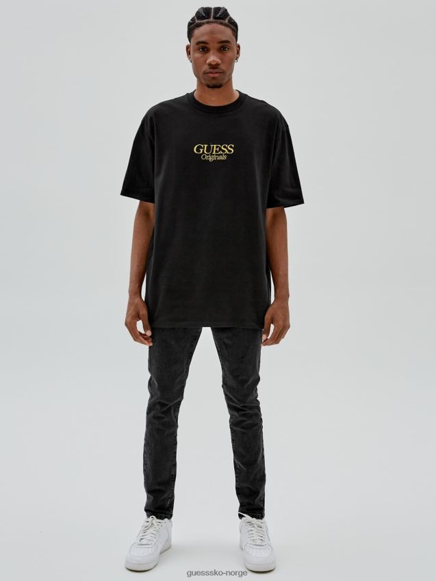 Guess skinny fit denim bukse svart ny trend svart menn F0LJ80167