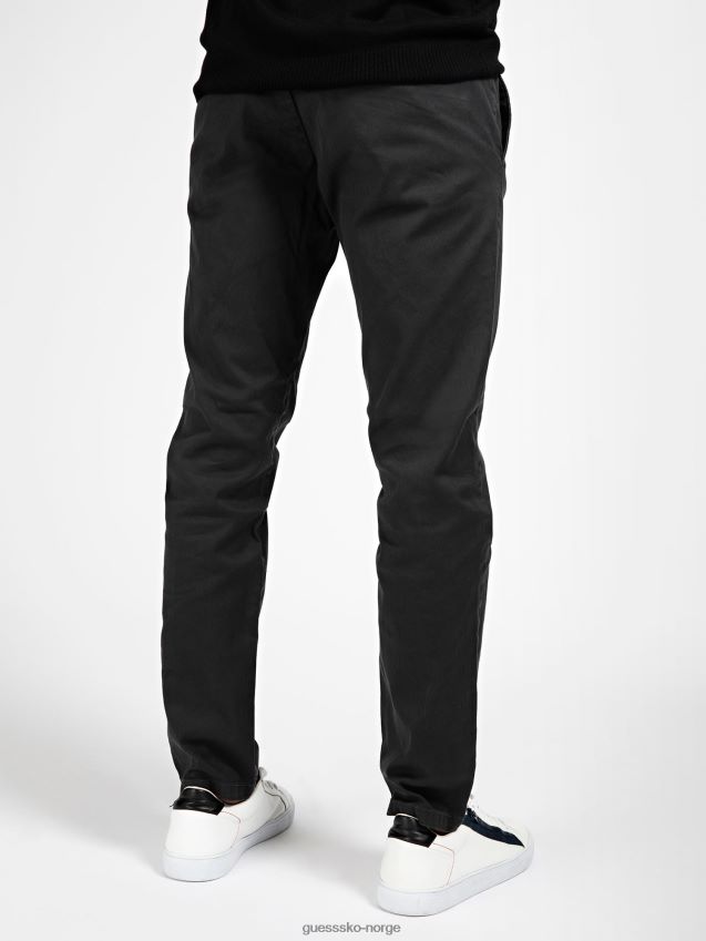 Guess slim fit bukse svart multi svart multi menn F0LJ801389