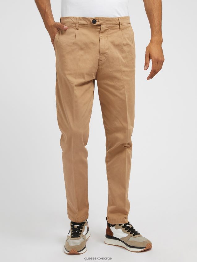 Guess slim fit chinobukse beige beige menn F0LJ806