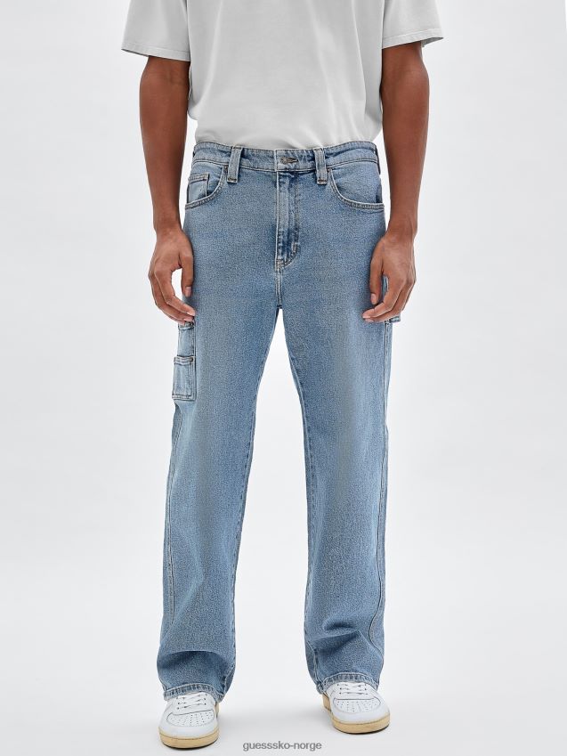 Guess snekker denim bukse blå blå menn F0LJ80740