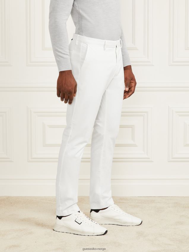 Guess spirit white øko hugh easy chinobukse spirit hvit menn F0LJ8010757