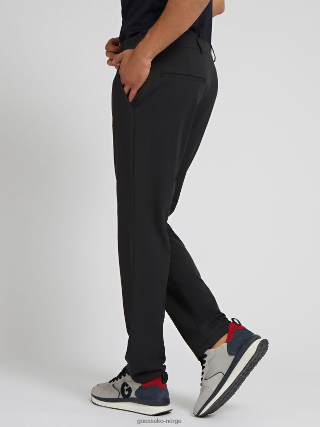Guess svart chinobukse med normal passform svart menn F0LJ80142