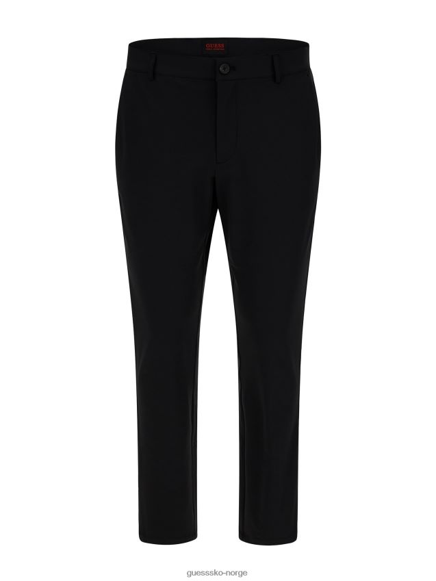 Guess svart chinobukse med normal passform svart menn F0LJ80142