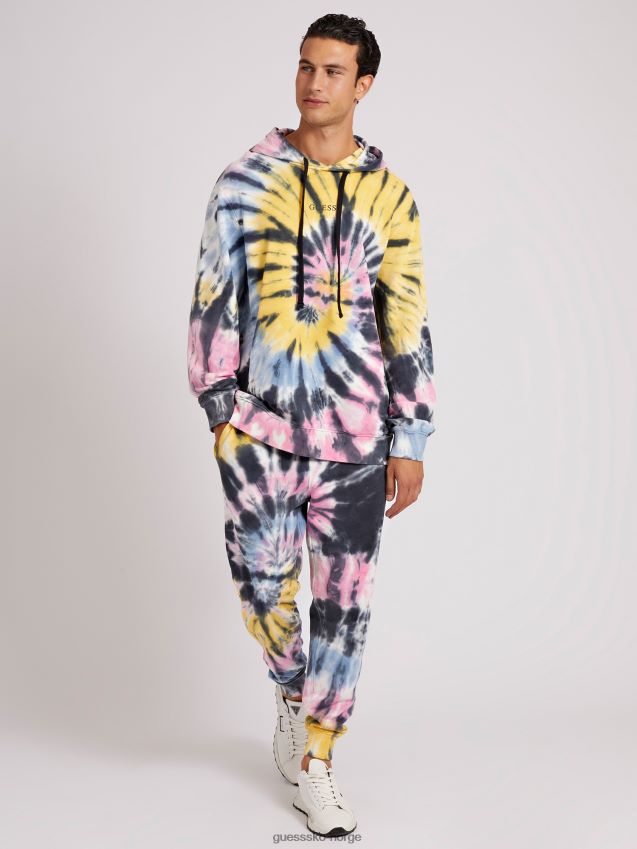 Guess tie-dye joggerbukse flerfarget mønster flerfarget mønster menn F0LJ80405