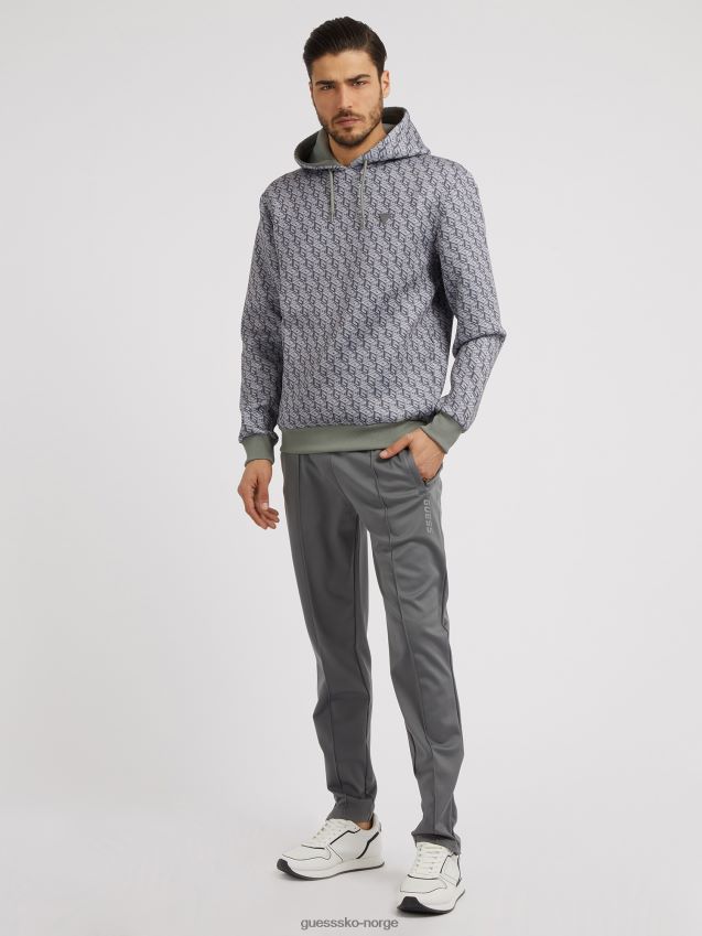 Guess all over g cube logo scuba sweatshirt grå grå menn F0LJ80766