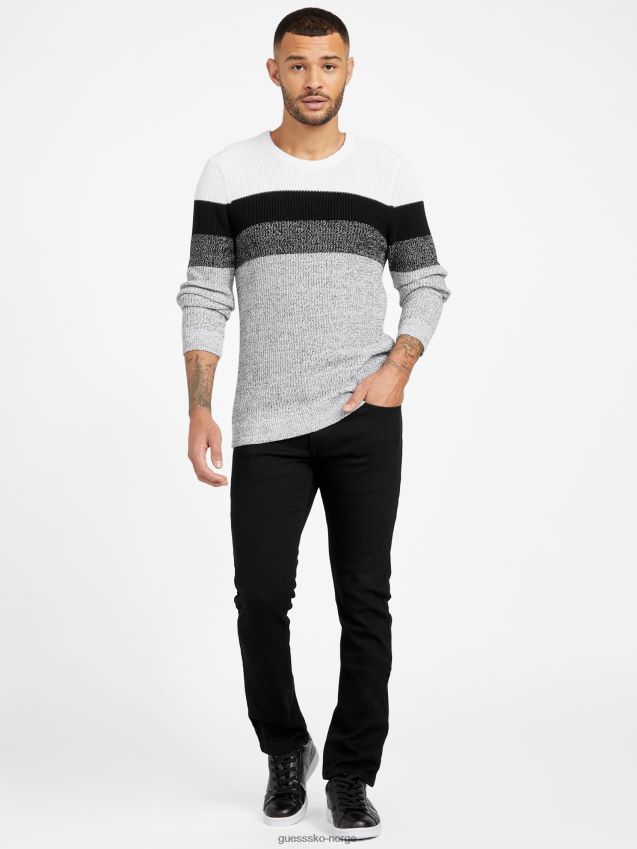 Guess altha crewneck genser ren hvit Ren hvit menn F0LJ807948