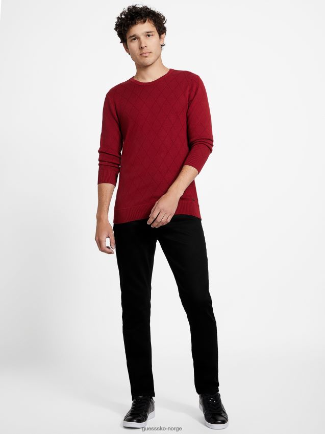 Guess bete juice rød boise diamant genser rødbetejuice menn F0LJ808145