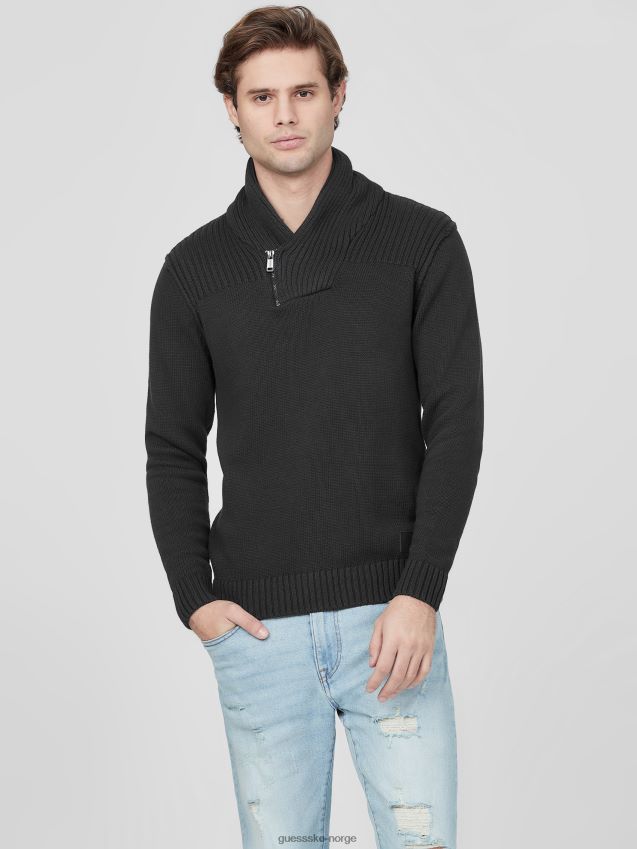 Guess caly sjal genser mørk kull lyng mørk kulllyng menn F0LJ808451