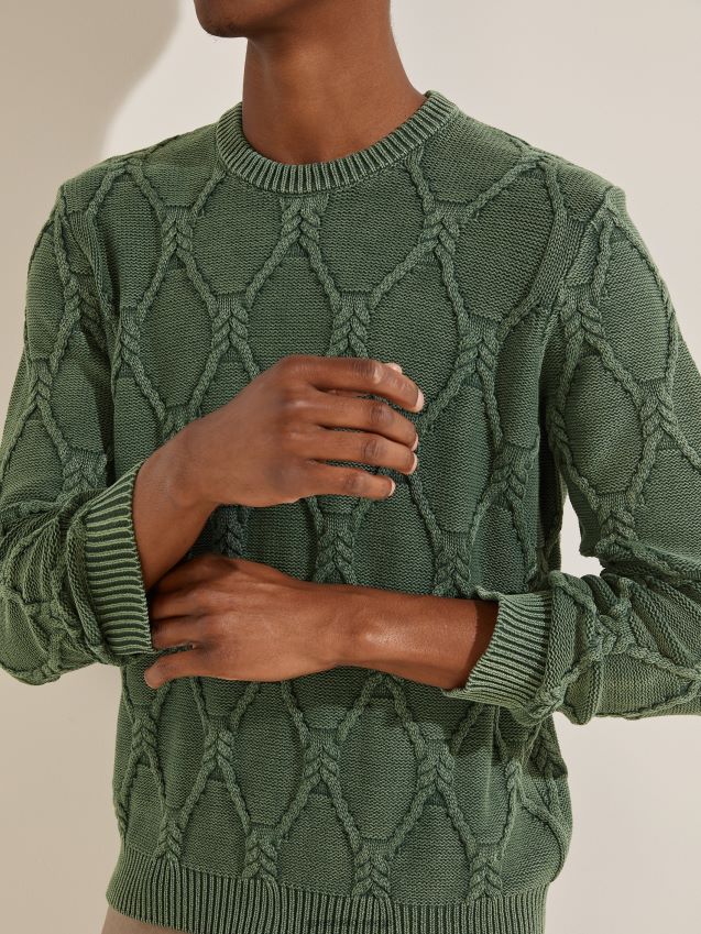 Guess dawson kabelstrikket genser alpine grove multi alpin lund multi menn F0LJ8010600