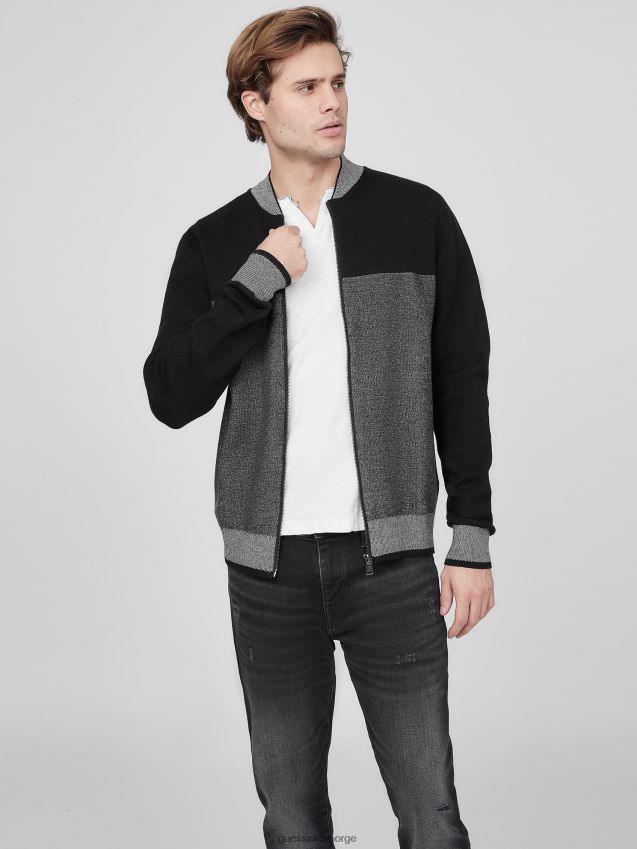 Guess diego flygenser jet black multi jet black multi menn F0LJ808359