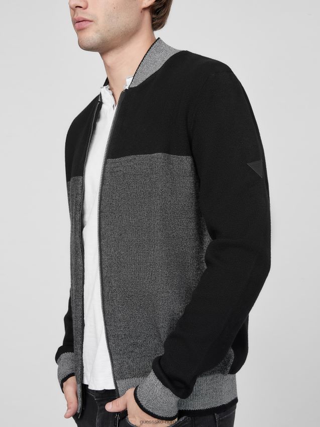 Guess diego flygenser jet black multi jet black multi menn F0LJ808359