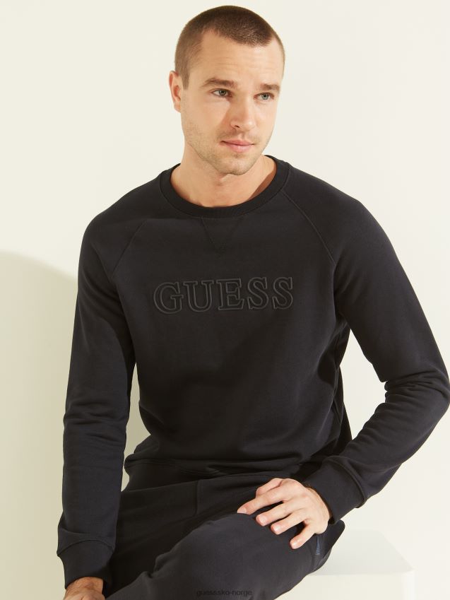 Guess dyp marine aldwin sweatshirt dyp marine menn F0LJ8010496