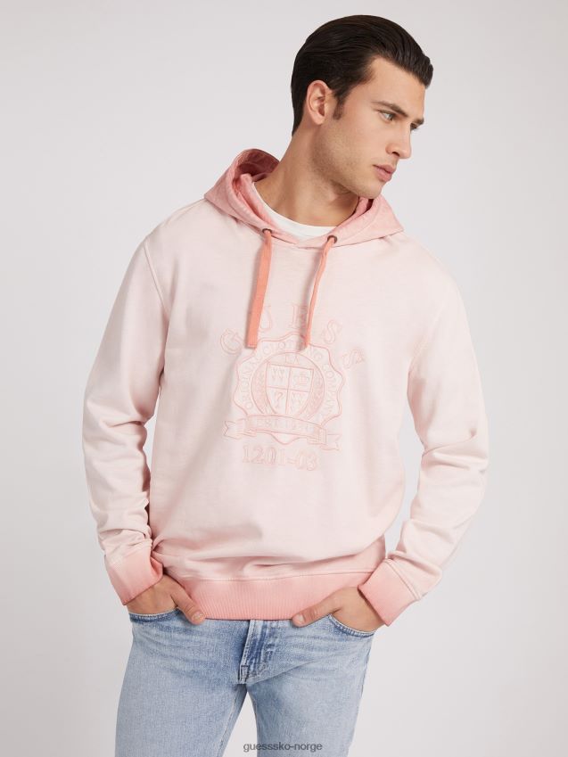 Guess fargegradient sweatshirt rosa rosa menn F0LJ80104