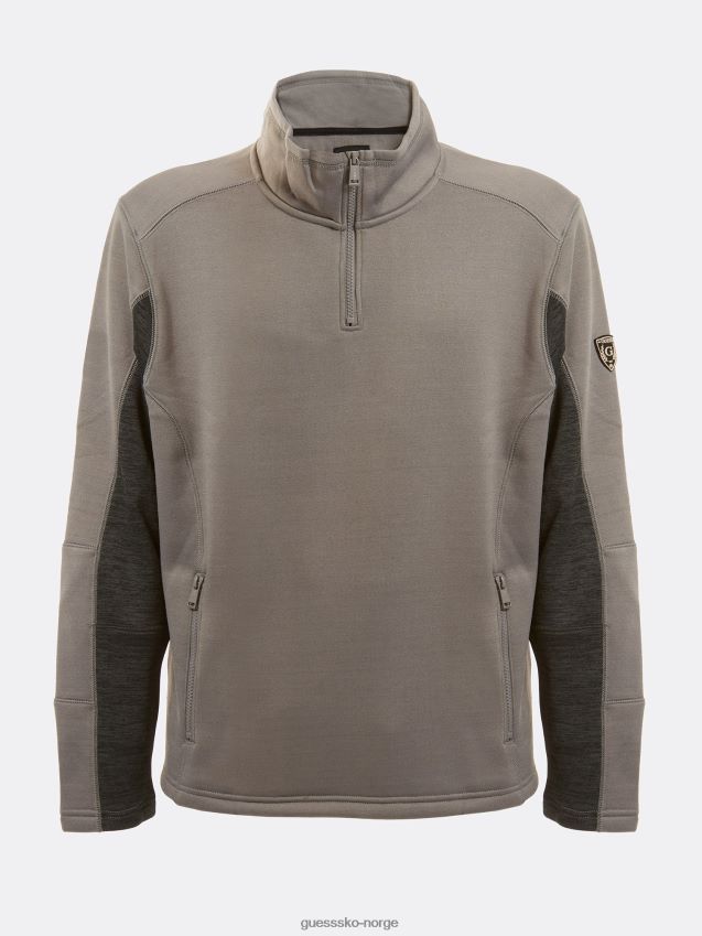 Guess genser med glidelås i mørkegrå mørk grå menn F0LJ801115