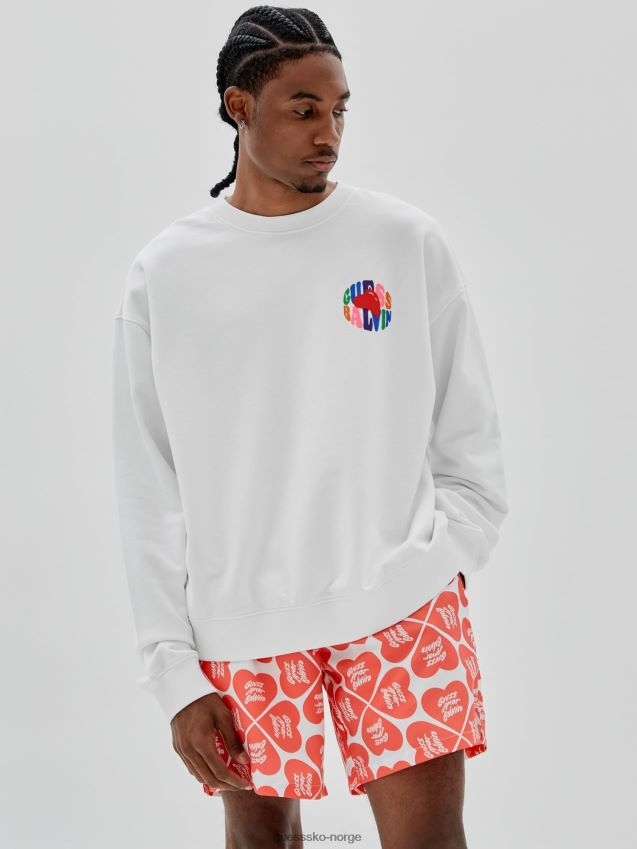 Guess genser med logo foran hvit menn F0LJ80235