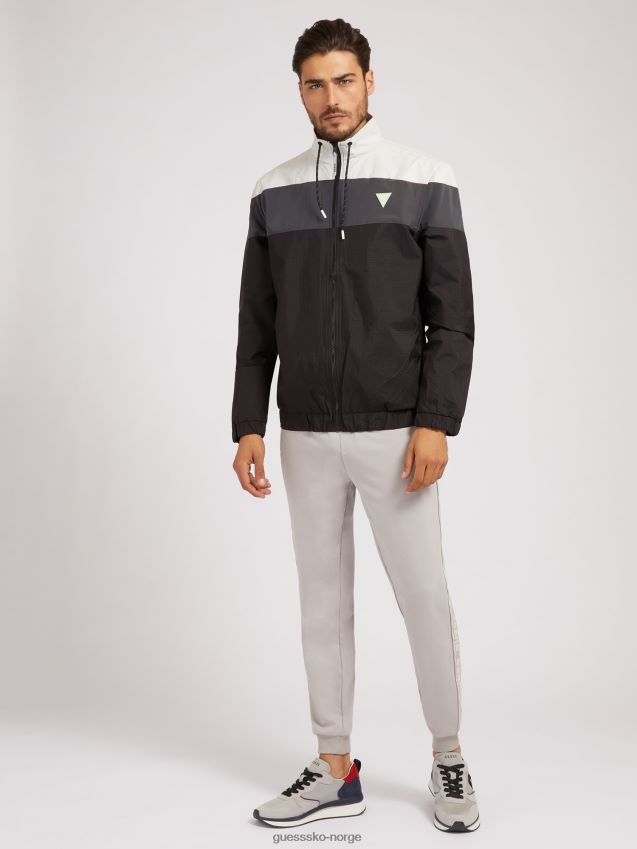 Guess grå genser med full glidelås grå multi menn F0LJ80194