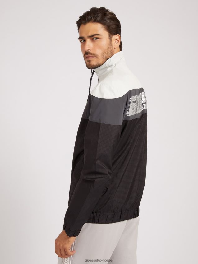 Guess grå genser med full glidelås grå multi menn F0LJ80194