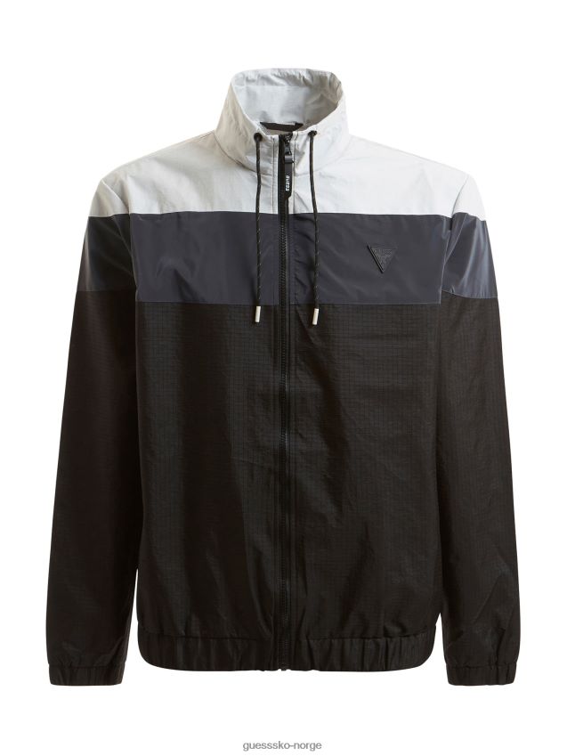 Guess grå genser med full glidelås grå multi menn F0LJ80194