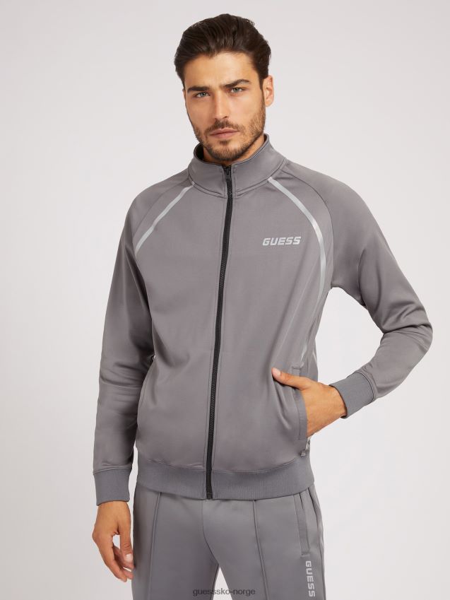 Guess grå genser med logo foran grå menn F0LJ80792