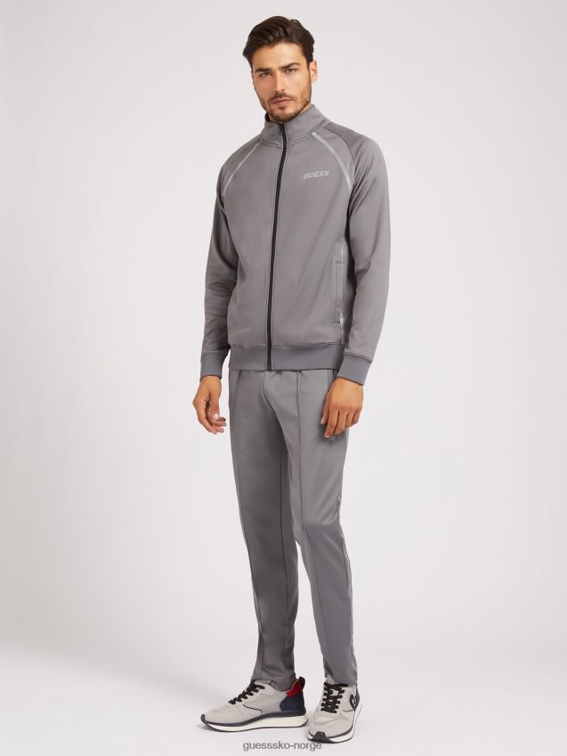 Guess grå genser med logo foran grå menn F0LJ80792