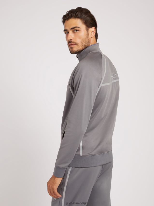 Guess grå genser med logo foran grå menn F0LJ80792