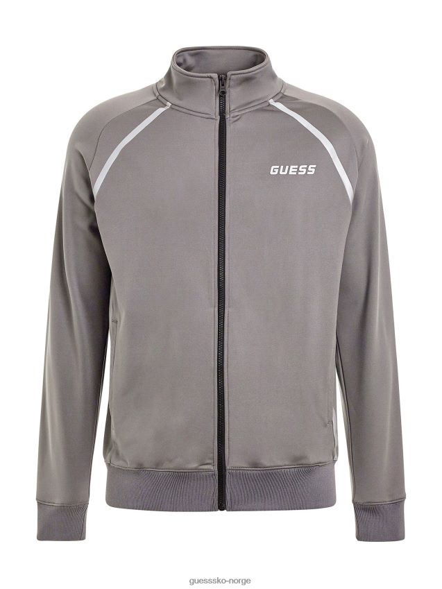 Guess grå genser med logo foran grå menn F0LJ80792