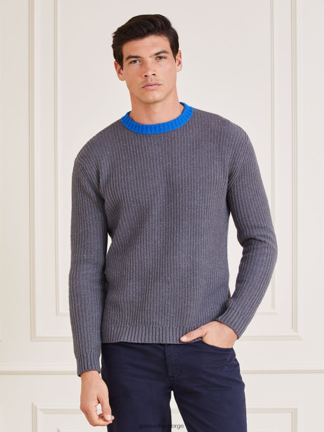 Guess grå multi marciano ullblanding genser grå multi menn F0LJ801552