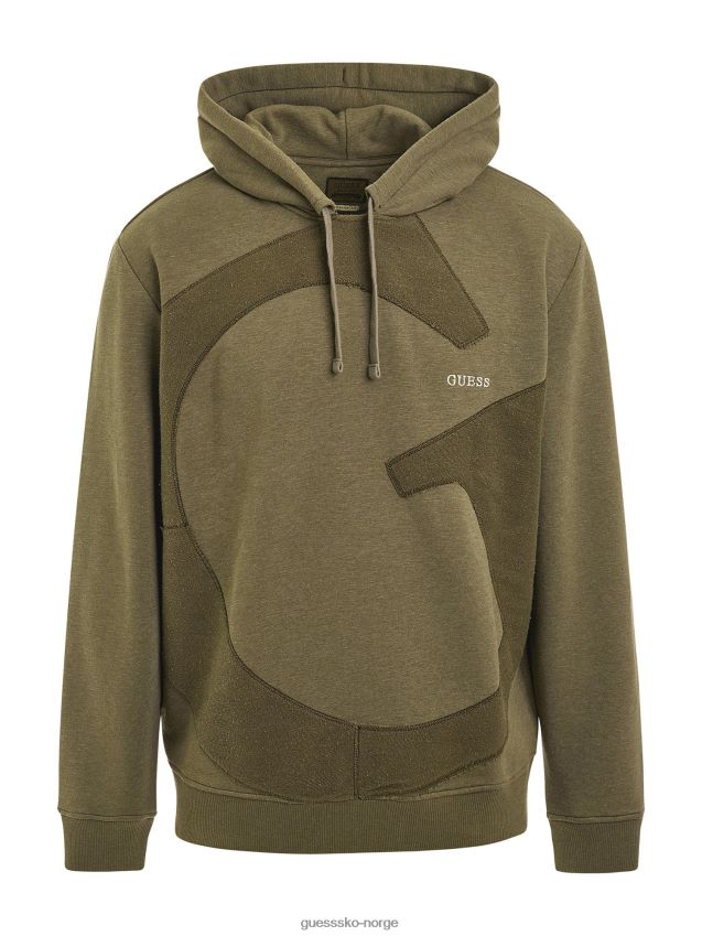 Guess grønn genser med makrologo grønn menn F0LJ80820