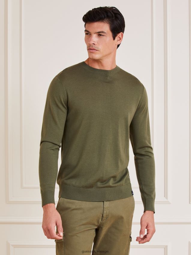 Guess grønn marciano cashemere genser grønn menn F0LJ801546