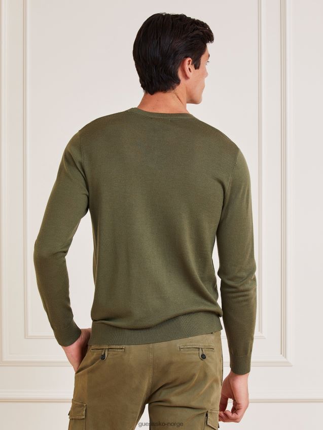 Guess grønn marciano cashemere genser grønn menn F0LJ801546