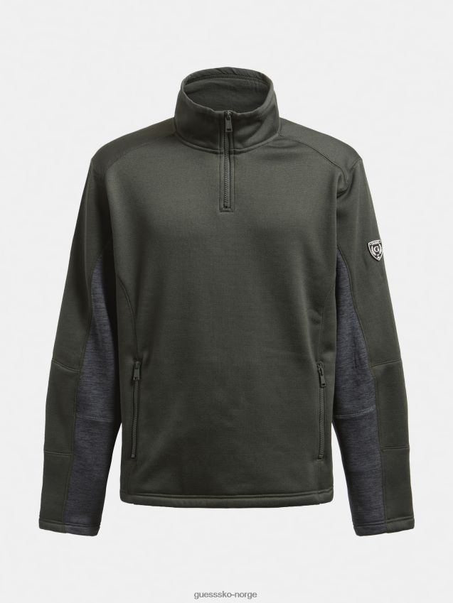 Guess grønn sweatshirt med glidelås grønn menn F0LJ801166