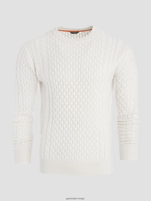 Guess hvit lyng paise norsk ullblandingsgenser hvit lyng menn F0LJ8010429