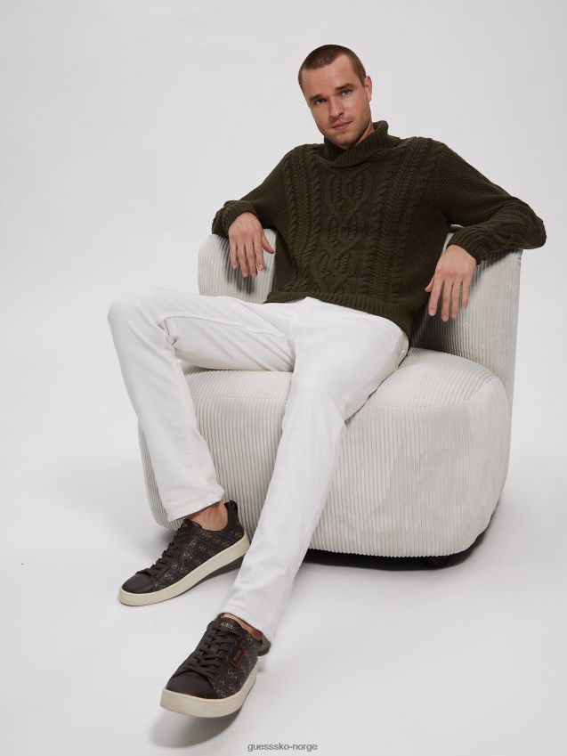 Guess mørk kaffemelert multi kyle sjal genser mørk kaffelyng multi menn F0LJ8010481