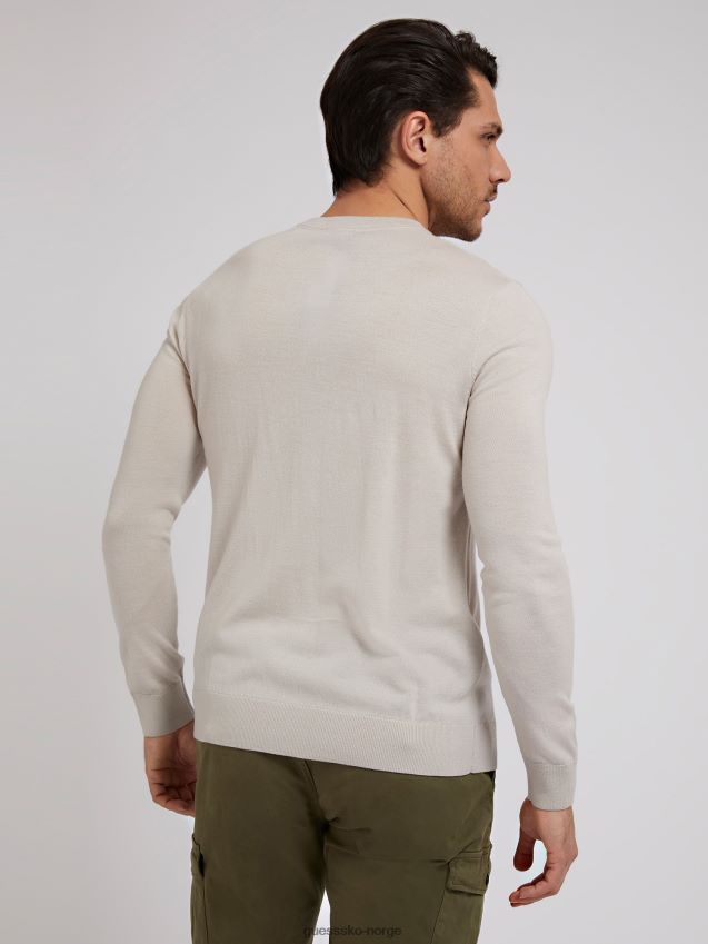 Guess marciano ullgenser med rund hals, grå grå menn F0LJ801080