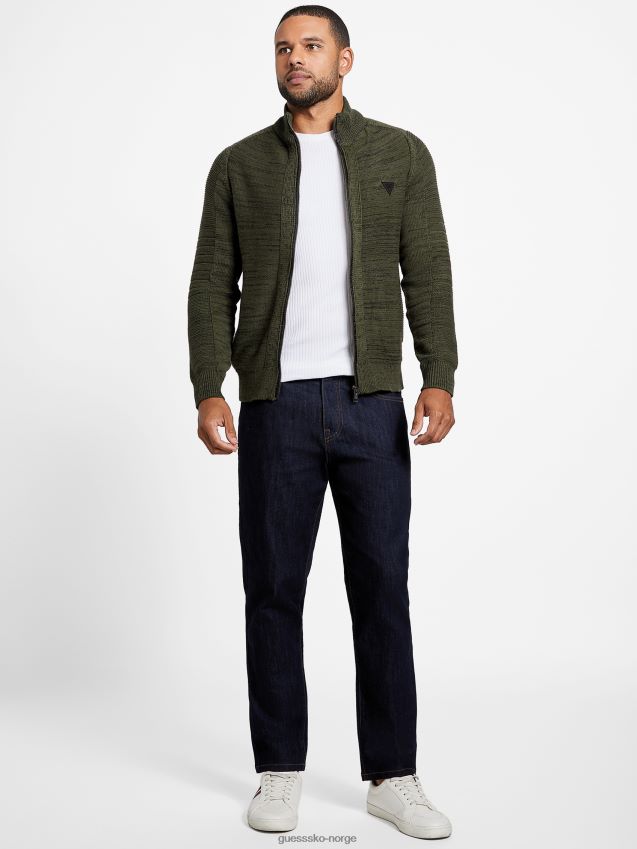 Guess nifs skog chet marled mock neck genser skummel skog menn F0LJ808007