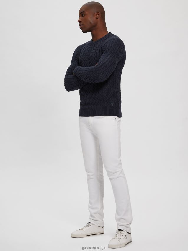 Guess paise norsk ullblandingsgenser bleu lgant bleu lgant menn F0LJ8010395