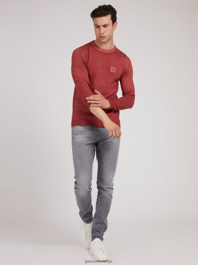Guess rød cold dye ullgenser rød menn F0LJ801282