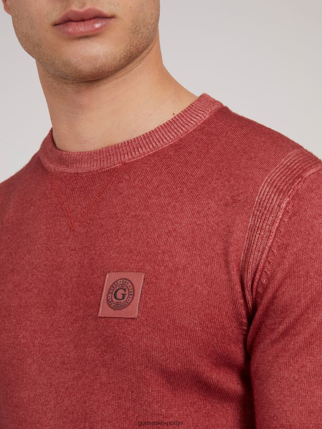 Guess rød cold dye ullgenser rød menn F0LJ801282