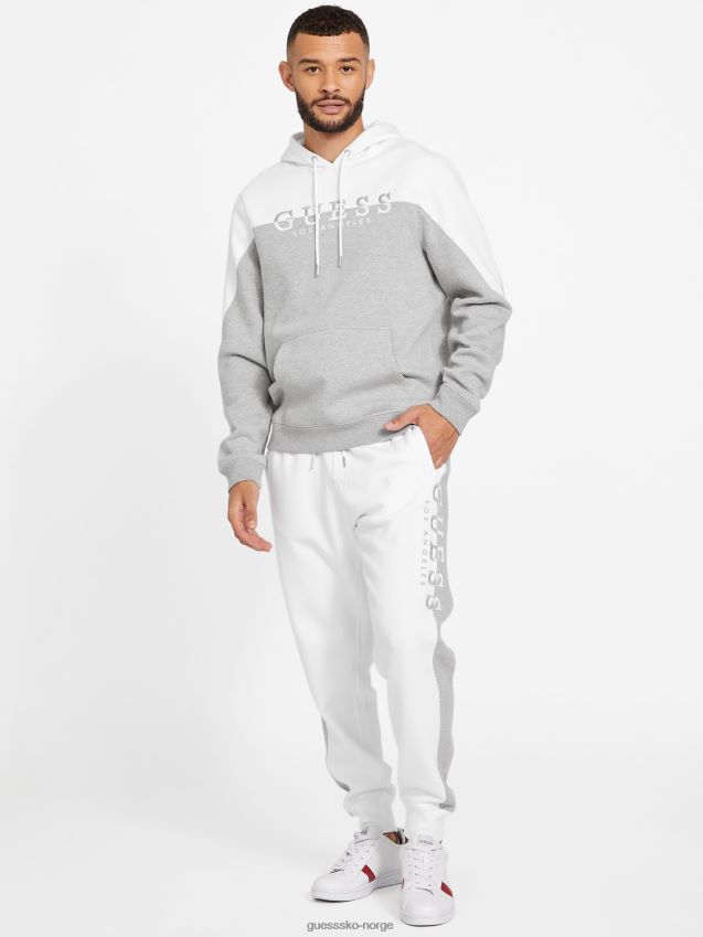 Guess ren hvit øko marcus logo hettegenser Ren hvit menn F0LJ808045