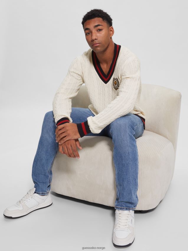 Guess roderic patch rokabelgenser ren hvit Ren hvit menn F0LJ8010386