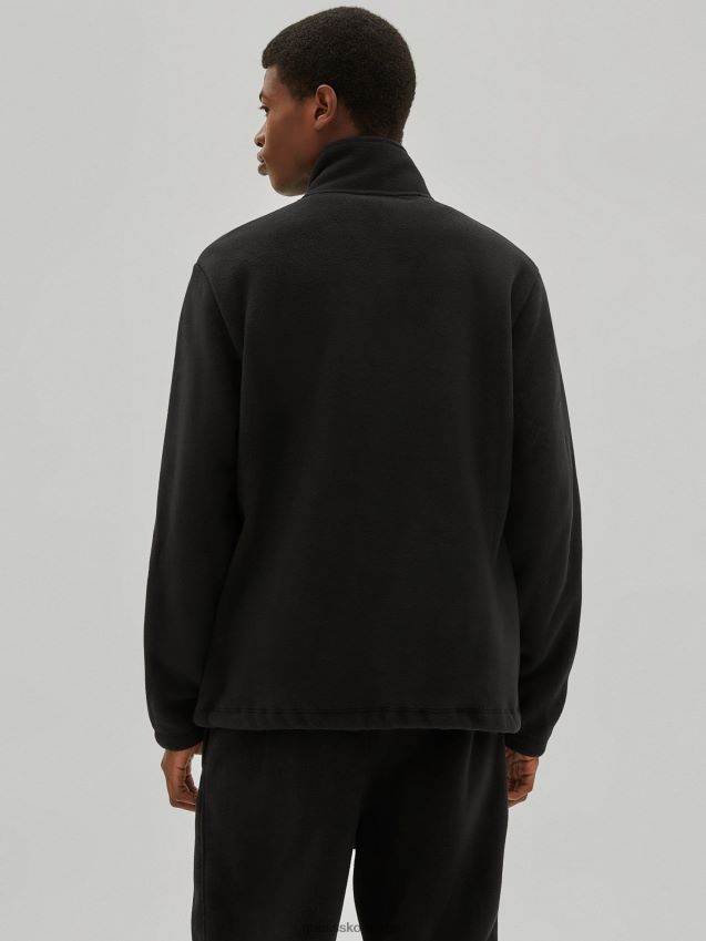 Guess sort sweatshirt med glidelås svart menn F0LJ801215