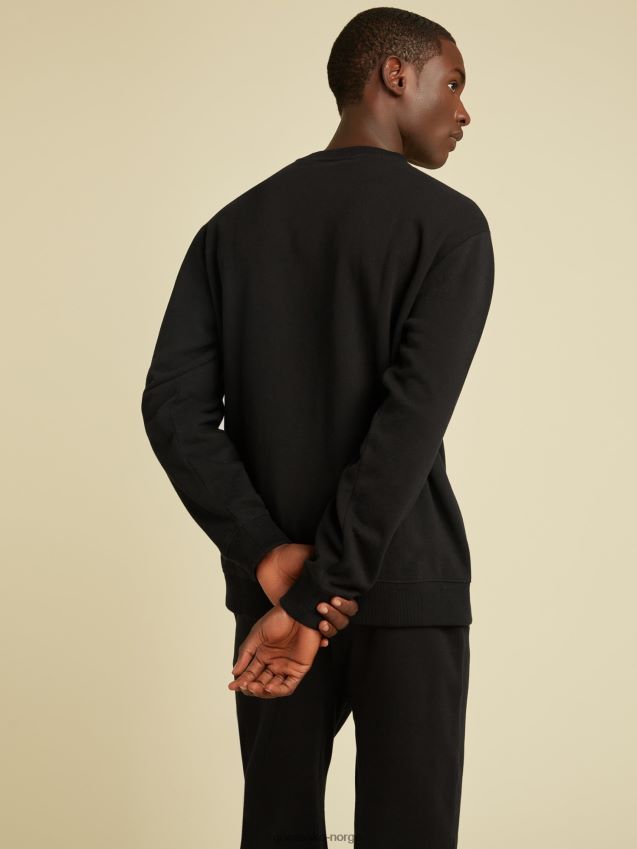 Guess svart genser med logo foran svart menn F0LJ801183