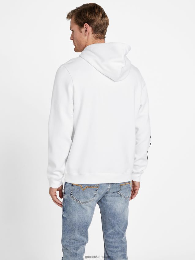 Guess trent logo hettegenser ren hvit Ren hvit menn F0LJ807906